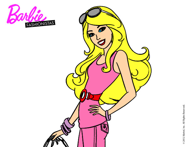 Dibujo Barbie casual pintado por Amanda5