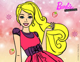 Dibujo Barbie con su vestido con lazo pintado por ana1010