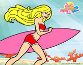 Dibujo Barbie corre al agua pintado por Amanda5