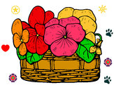Dibujo Cesta de flores 12 pintado por alexa2012