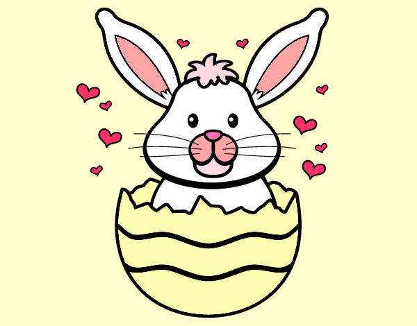 Dibujo Conejo en un cascarón pintado por SweetLips