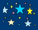 Dibujo Conjunto de estrellas pintado por queyla