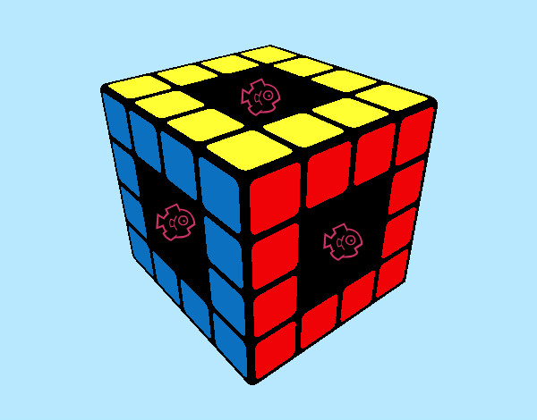 Dibujo Cubo de Rubik pintado por SweetLips