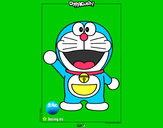 Dibujo Doraemon pintado por monverde