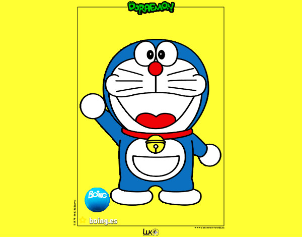 Dibujo Doraemon pintado por sofiapoble