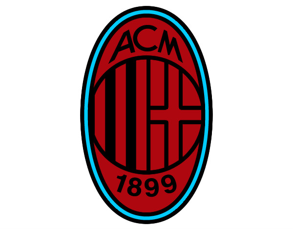 Dibujo Escudo del AC Milan pintado por martincito