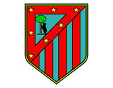 Dibujo Escudo del Club Atlético de Madrid pintado por martincito