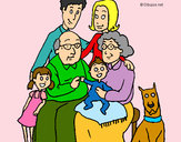 Dibujo Familia pintado por martincito