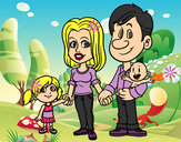 Dibujo Familia feliz pintado por Juliana200