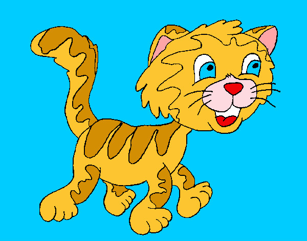Dibujo Gato con manchas pintado por Mundobich