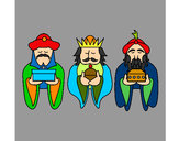 Dibujo Los Reyes Magos 4 pintado por alan10
