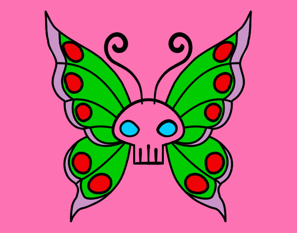 Dibujo Mariposa Emo pintado por marticaro