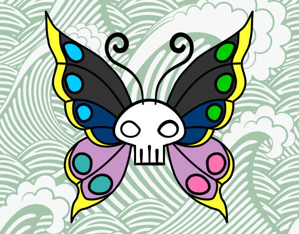 Dibujo Mariposa Emo pintado por tania144