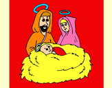Dibujo Natividad pintado por ALBAS