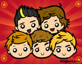 Dibujo One Direction 2 pintado por AngelaB
