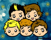 Dibujo One Direction 2 pintado por Carademon2