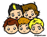 Dibujo One Direction 2 pintado por luis1D