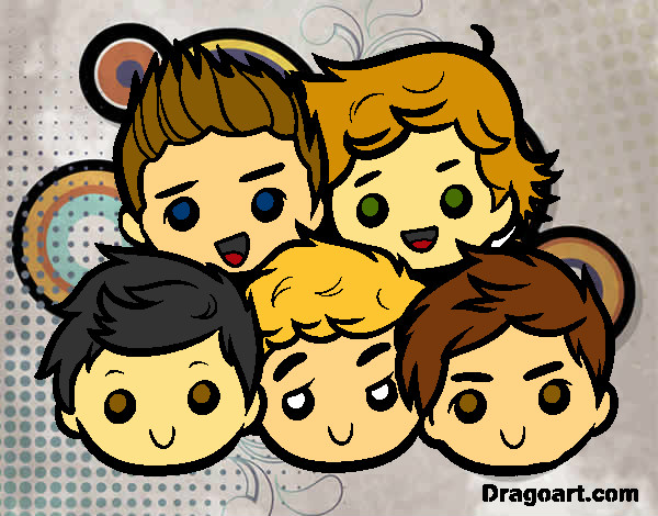 Dibujo One Direction 2 pintado por Monopop