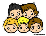 Dibujo One Direction 2 pintado por Yanni100