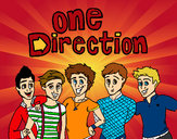 Dibujo One Direction 3 pintado por AngelaB