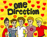 Dibujo One Direction 3 pintado por antonita55