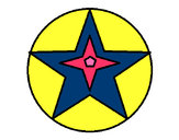 Dibujo Pelota estrella pintado por Quira