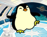 Dibujo Pingüino bailando pintado por 123coco