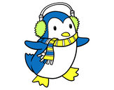 Dibujo Pingüino con bufanda pintado por MIRIAM_P