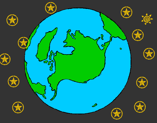 Dibujo Planeta Tierra pintado por francescog