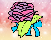 Dibujo Rosa, flor pintado por claumoda