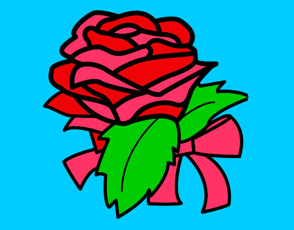 Dibujo Rosa, flor pintado por martucha3
