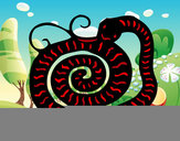 Dibujo Signo de la serpiente pintado por Danneliese