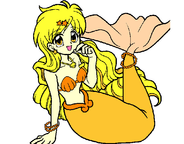Orange Mermaid