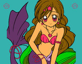 Dibujo Sirena 3 pintado por Super-Girl