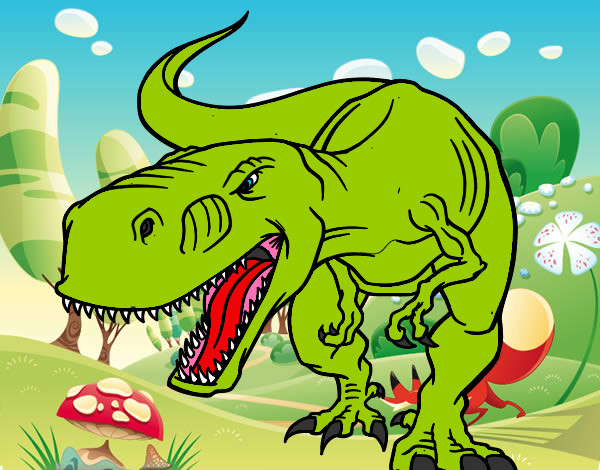 Dibujo de tiranosaurio rex pintado por Francooooo en  el día  23-12-12 a las 01:27:19. Imprime, pinta o colorea tus propios dibujos!
