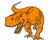 Dibujo Tiranosaurio Rex enfadado pintado por gameba