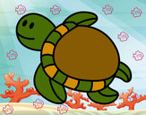 Dibujo Tortuga nadando pintado por Joar