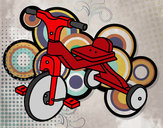 Dibujo Triciclo infantil pintado por jessyssej