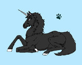 Dibujo Unicornio sentado pintado por julaia