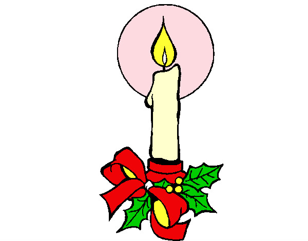 Dibujo Vela de navidad 2 pintado por karinagara