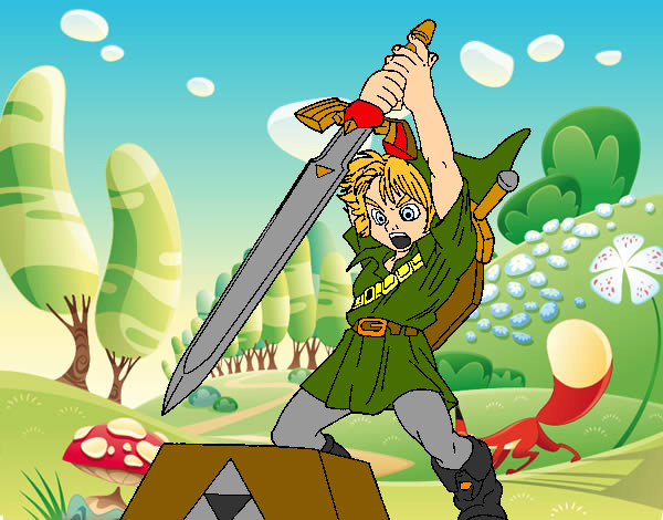 Dibujo Zelda pintado por alissvettz