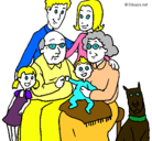 Dibujo Familia pintado por warnes