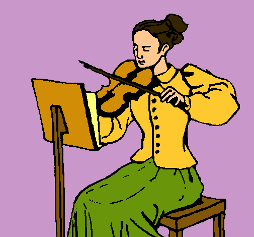 Dama violinista