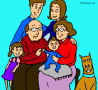 Dibujo Familia pintado por lupta