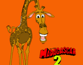 Dibujo Madagascar 2 Melman pintado por pabloro