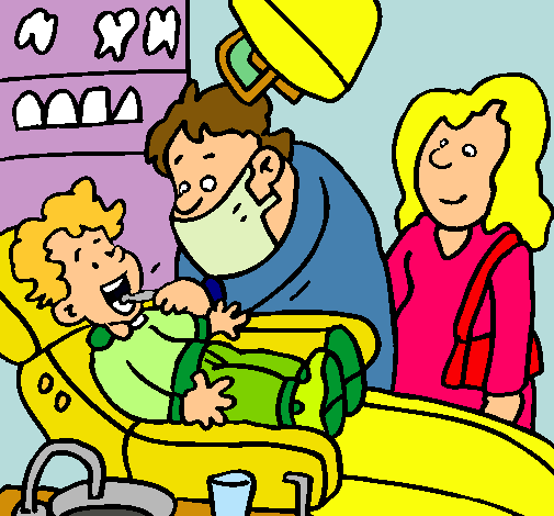 Niño en el dentista