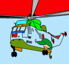 Dibujo Helicóptero al rescate pintado por dario3