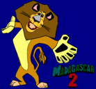 Dibujo Madagascar 2 Alex 2 pintado por estefanialuz