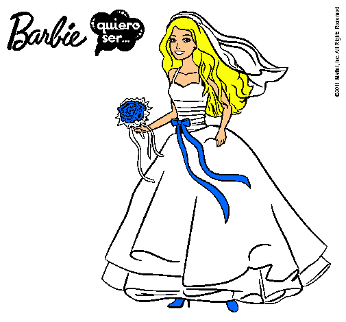 Barbie vestida de novia