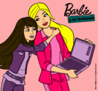 Dibujo El nuevo portátil de Barbie pintado por gustiiiiiii